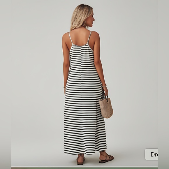 Striped Print Cami Dress - Picture 4 of 7